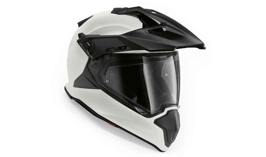 Casco GS Carbon Evo talla 54/55 color Light White OEM 76317922384 para motos BMW. Original BMW Motorrad.