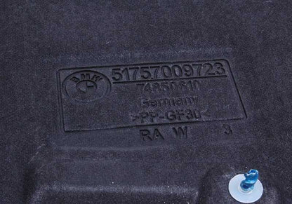 Proteção do compartimento do motor dianteiro para BMW E63, E63N, E64, E64N (OEM 51757009723). BMW original