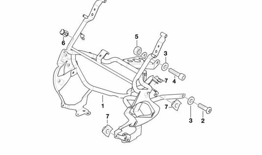 Perno fijador OEM 46632309579 para BMW Motorrad K1200RS, R1200CL... y más. Original BMW Motorrad.