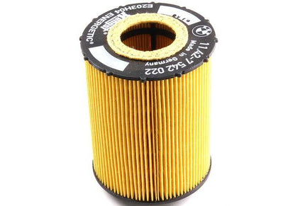 Filtro de aceite OEM 11427542021 para BMW E60, E60N, E61, E61N, E63, E63N, E64, E64N, E65, E66, E70. Original BMW.
