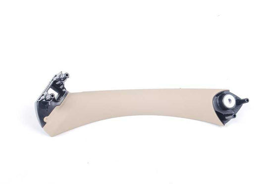 Soporte manilla izquierda beige OEM 51417230853 para BMW Serie 3 E90, E91, E90 LCI, E91 LCI. Original BMW.