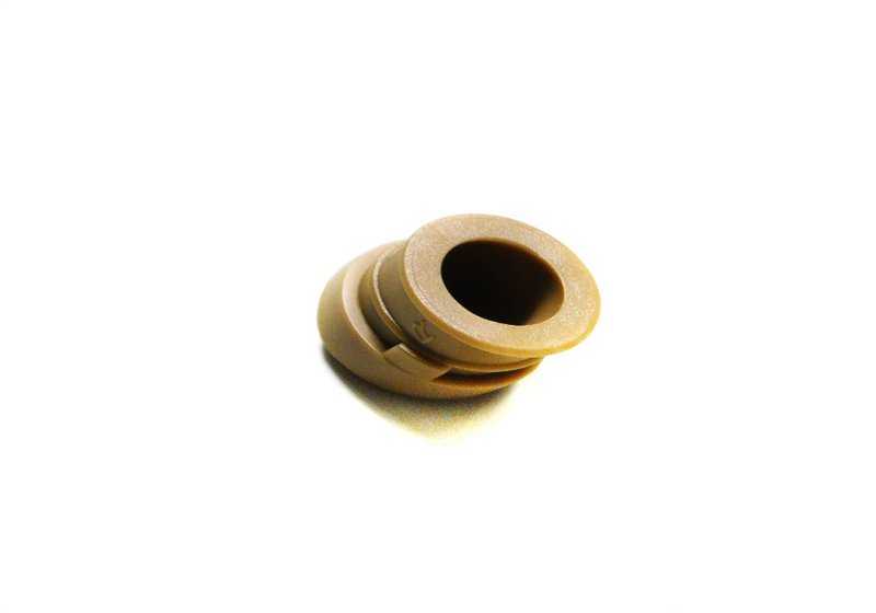 Tapa derecha del tirador de puerta OEM 51418172026 para BMW E36 (318i, 320i). Color beige. Recambio original BMW.