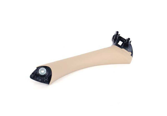 Soporte de manilla derecha OEM 51417230854 beige para BMW Serie 3 E90, E91, E90 LCI, E91 LCI. Original BMW.