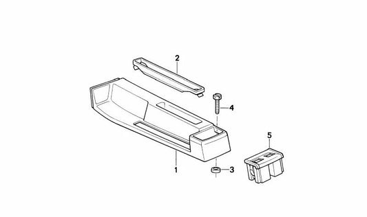 OEM 5116292114 Portatore dell'auto per la BMW Z1. BMW originale.
