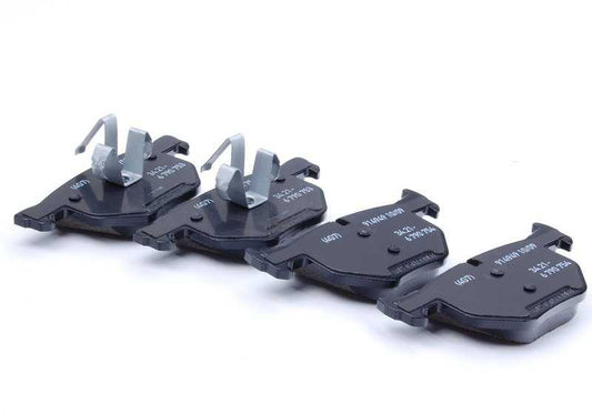 Kit de pastillas de freno traseras sin asbesto OEM 34216790762 para BMW E90, E90N, E92, E92N, E93, E93N y X1 E84. Original BMW.