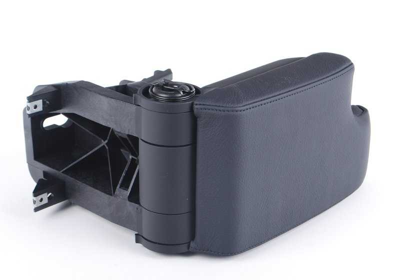 Apoyabrazos de cuero OEM 51168213628 para BMW E46. Original BMW.