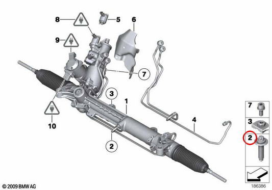 Tornillo ASA M14X1,5X47 OEM 32106788420 para BMW Serie 1 F20, Serie 3 F30/F31, Serie 4 F32/F36, Serie 5 F10, Serie 7 F01, X1 E84, X3 F25, X5 E70, X6 E71, entre otros. Original BMW.