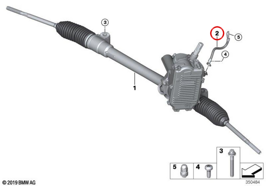 Cavo di massa dell'indirizzo OEM 32106864773 per BMW I3 (I01). BMW originale.