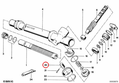 OEM -Einstellschraube 3211116928 für BMW E21. Original BMW.