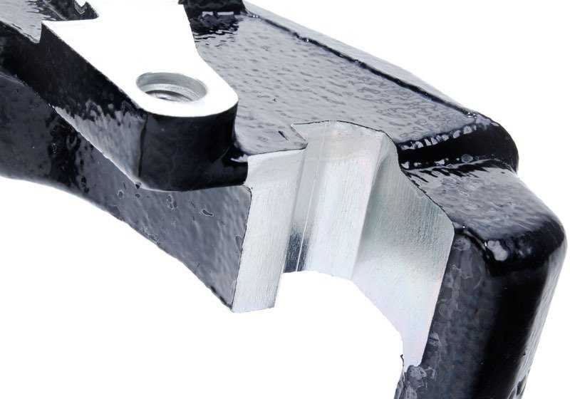 Soporte pinza de freno delantero OEM 34112282619 para BMW E46 y Z4 E85/E86. Original BMW.