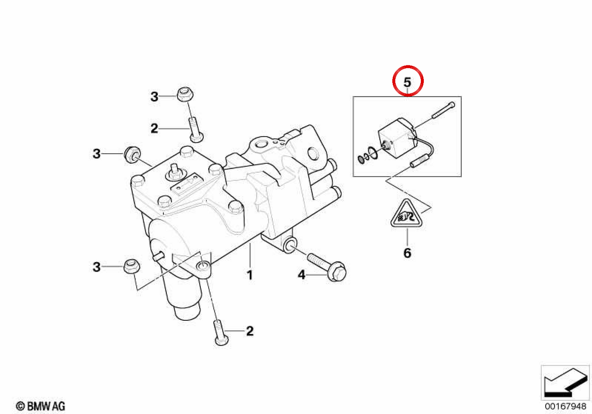 Module OEM Servotronic 32131141482 pour BMW E38. BMW d'origine.
