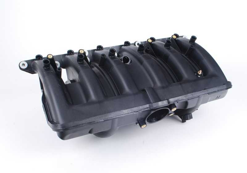 OEM air admission tube 11617525752 for BMW E46, E39, E60, E61, X3 E83, Z4 E85. Compatible with 112879 admission systems, 116239, 117620, 118520, 119956. Original BMW.