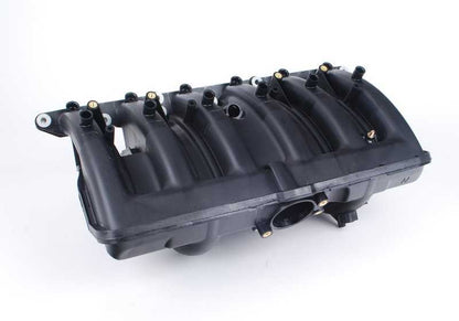OEM air admission tube 11617525752 for BMW E46, E39, E60, E61, X3 E83, Z4 E85. Compatible with 112879 admission systems, 116239, 117620, 118520, 119956. Original BMW.