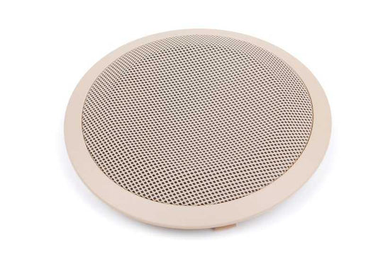Cubierta de altavoz beige OEM 51417144557 para BMW 3' E90, E91, X1 E84... y más. Original BMW.