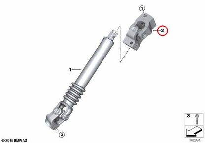 Junta cardán OEM 32302283431 para BMW E90, E92, E93. Original BMW.