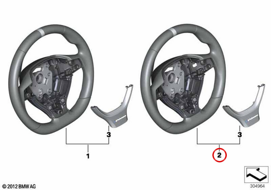 MPRAMENTE OEM VIEADE 32302286199 for BMW F07, F10, F11, F06, F12, F13. Original BMW.