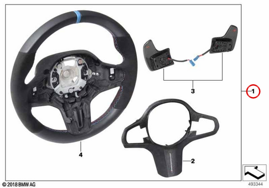 Flyer M Performance Pro OEM 32302455277 pour BMW F90. BMW d'origine.