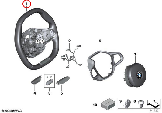 OEM-Lenkrad 32305A8A8C3 für BMW 4er G26 i4 eDrive35, i4 eDrive40. Original BMW.
