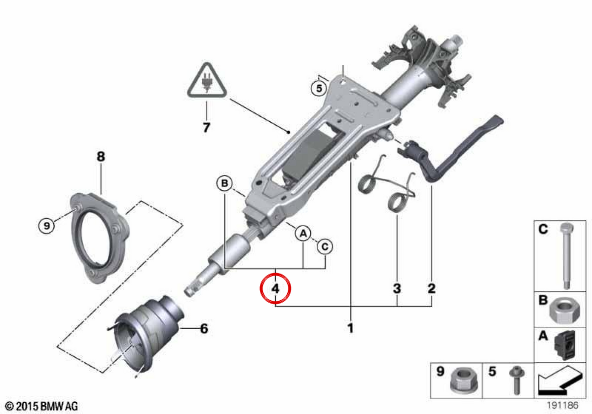 OEM -Adressspaltenhandbuch 32306767205 für BMW E81, E82, E87, E88, E90, E91, E92, E93, E84, E89. Original BMW.