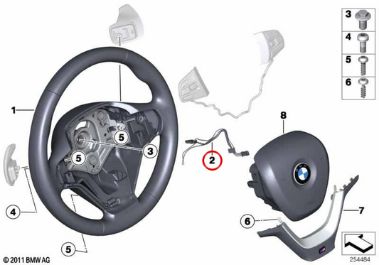 OEM 32306798542 Lenkradanschluss für BMW F25, F26. Original BMW.