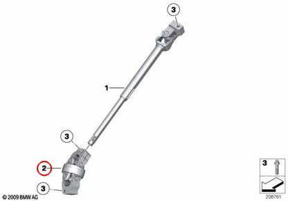 Junta doble OEM 32306799879 para BMW E84. Original BMW.