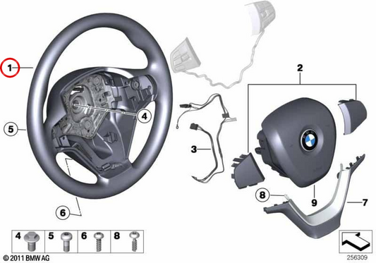 OEM Leder Sportlenker 32306879929 für BMW F25, F26. Original BMW.