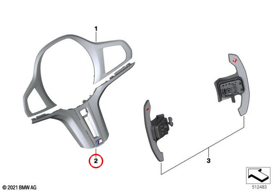 Embellient Oem 32309882893 for BMW G87, G80, G81, G82, G83. Original BMW.
