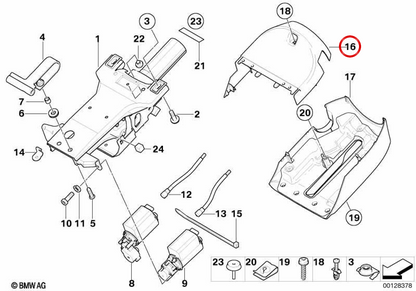 UPE Cover OEM 32316758854 für BMW E53, E85, E86. Original BMW.