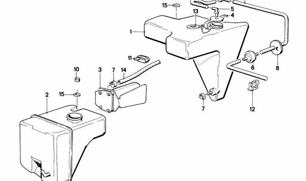 Soporte de cable OEM 12521269327 para BMW E21, E30, E12, E28, E34, E24, E23. Pieza original BMW.