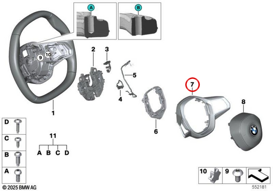 Beef for Sports Flywheel OEM 32335B32F44 pour BMW G68. BMW d'origine.