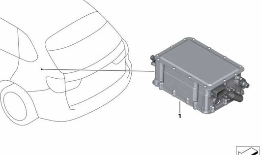 Unidad de mando electrónica carga confort KLE OEM 61445A01F64 para MINI F56, F57. Original MINI.