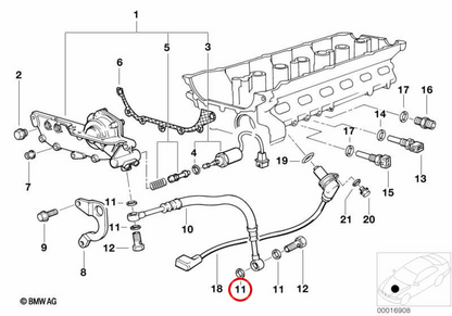 Bague d'étanchéité OEM 32411093596 pour BMW E81, E87, E90, E60, X5 E70, Z4 E85, MINI R50, R53... et plus encore. BMW et MINI d'origine.