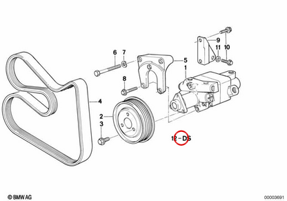 Scheda impostata per tandem OEM 32411134836 per BMW E30, E34, E32, E38, E31. BMW originale.