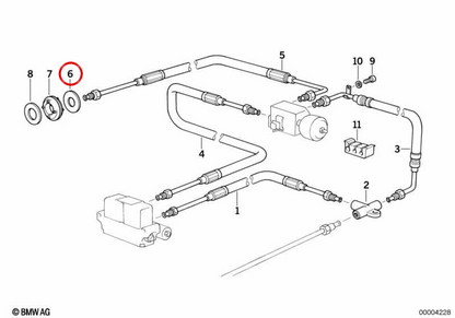 Arandela OEM 32411138603 para BMW E31. Original BMW.