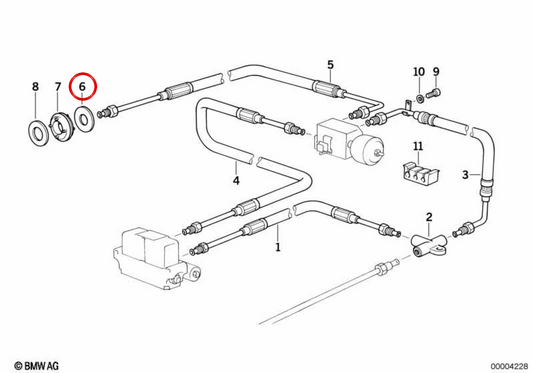 Lavante OEM 32411138603 pour BMW E31. BMW d'origine.