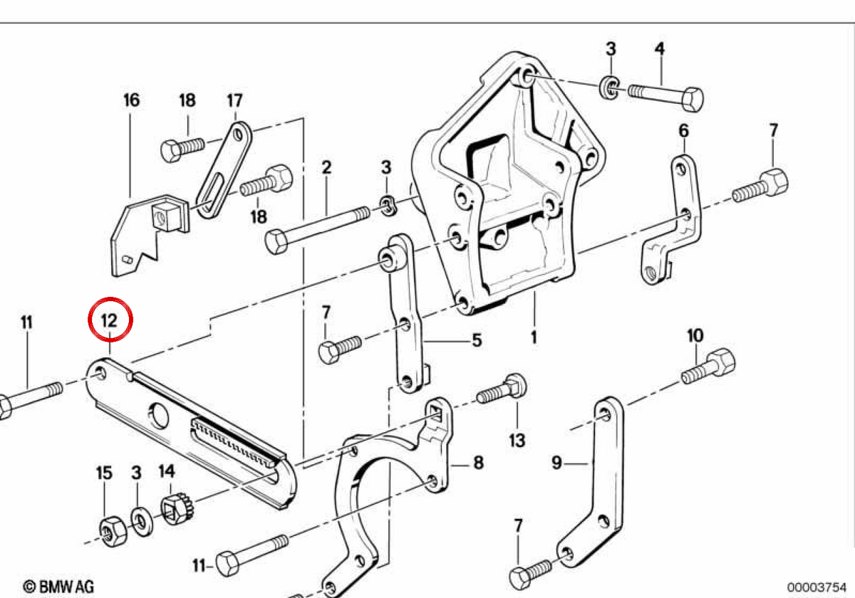 OEM -Gürtelspanner 32411285927 für BMW E30, E28, E34. Original BMW