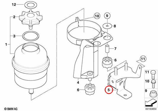 OM Oil Deposit 32416760249 per BMW E60, E61, E63, E64. BMW originale.