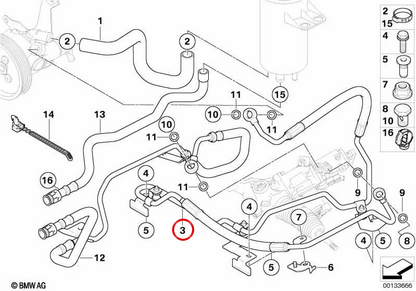 Gestione espansione Indirizzo attivo OEM 32416761507 per BMW E60, E61, E63, E64. BMW originale.
