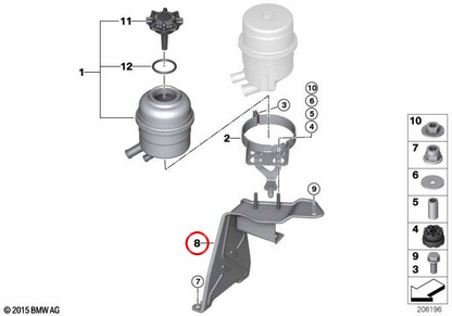 Dépôt d'huile OEM 32416774767 pour BMW E81, E82, E87, E88, E90, E91, E92, E93, E84. BMW d'origine.