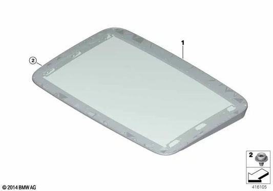 Coperchio di vetro per BMW F16, F86 (OEM 54107382990). BMW originale