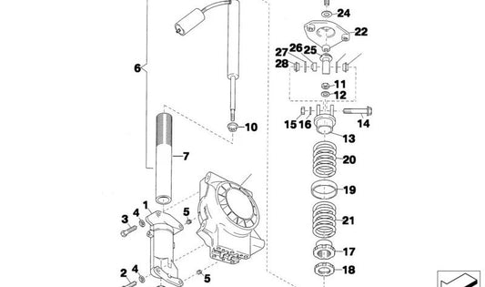 Cojinete de apoyo para BMW varios modelos/series (OEM 31332485880). Original BMW