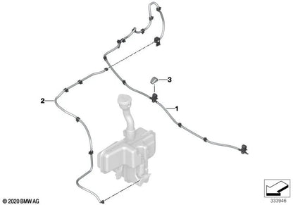 Tapón de cubierta para BMW I01, I01N (OEM 61667342827). Original BMW
