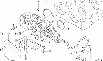 Cylinder head screw with washer for BMW 3 Series E36 (OEM 07119900778). Original BMW