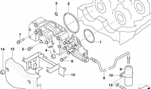 Soporte de relé OEM 12521401385 para BMW E36 y Z3. Original BMW.