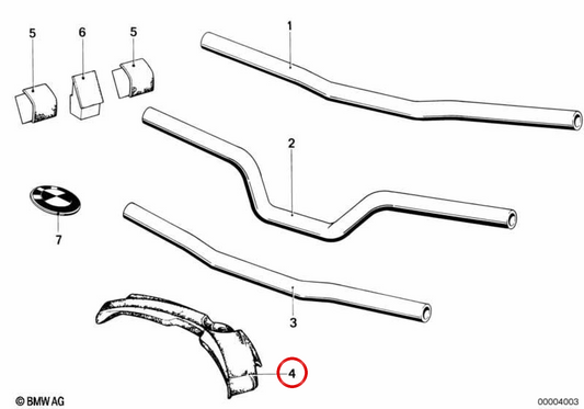 Placa de pressão OEM 32711236871 para BMW R100, R80, R65, R45. Originais BMW Motorrad.