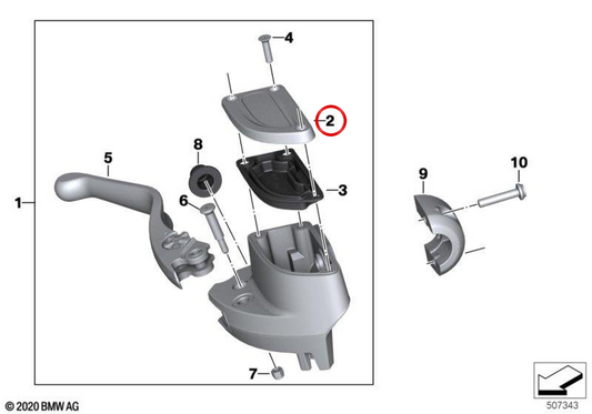 Copertura Schwarz OEM 32725A76CB5 per motociclette BMW R 18b, R 18 Classic e altro ancora. BMW Motorrad originale.