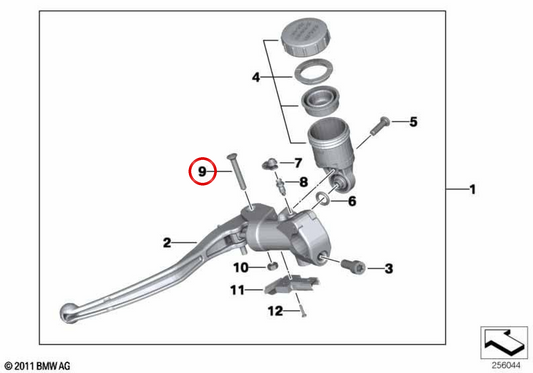 Parafuso escareado OEM 32727720320 para BMW Motorrad HP2 Enduro, HP2 Megamoto, HP2 Sport. Originais BMW Motorrad.