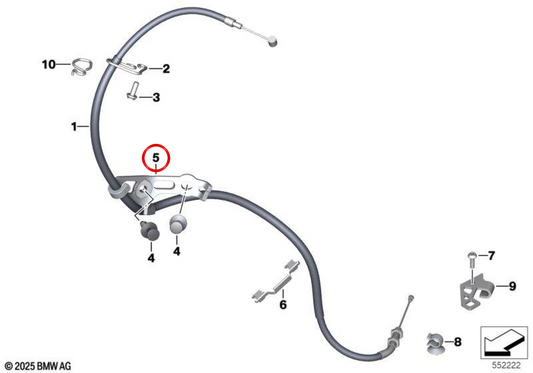 Support OEM 32738354873 pour motos BMW F750GS, F850GS, F900R, F900XR, F850GS Adventure... et plus encore. BMW Motorrad d'origine.