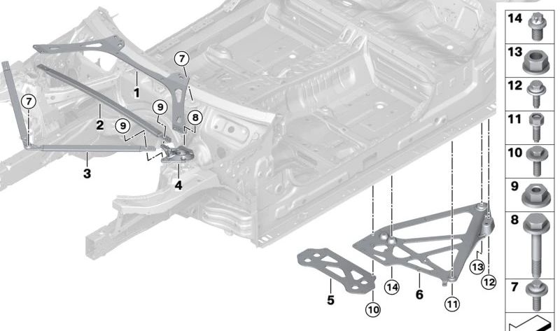 Porca sextavada com arruela para BMW F40 F52 F70 Série 2 F44 F45 F46 G87 U06 Série 3 G80 G81 Série 4 G82 G83 X1 F48 F49 U11 X2 F39 U10 MINI F54 F55 F56 F57 F60 F65 F66 U25 (OEM 07147381866) BMW originais.