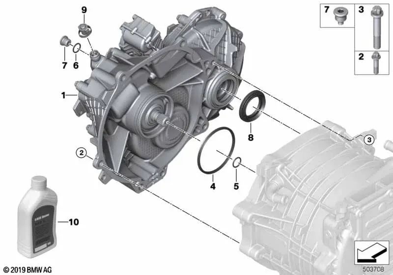 G3 Hipare Axis Oil For BMW 1 F40 Series, Series 2 F44, F45, F45N, F46, F46N, U06, Series 3 G20, G21, G28, G28N, Series 5 G30, G31, G38, Series 6 G32, Series 7 G11n , G12, G12N, Serie 8 G14, G15, G16, I01, I01N, X1 F48, F48N, F49, F49N, U11, U12, X2 F39,
